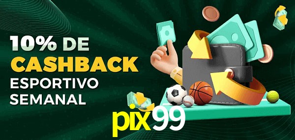 10% de bônus de cashback na pix99
